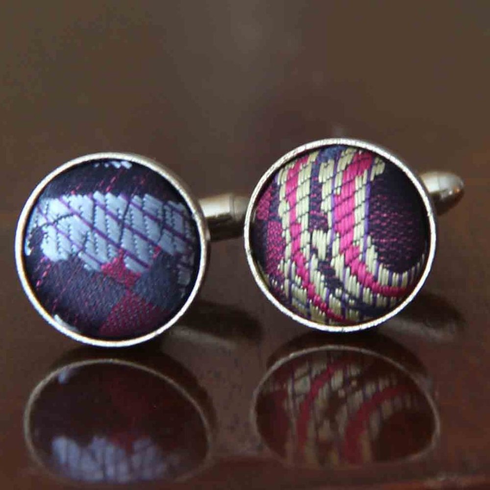 Gascoigne Silk Face Cufflinks Men's